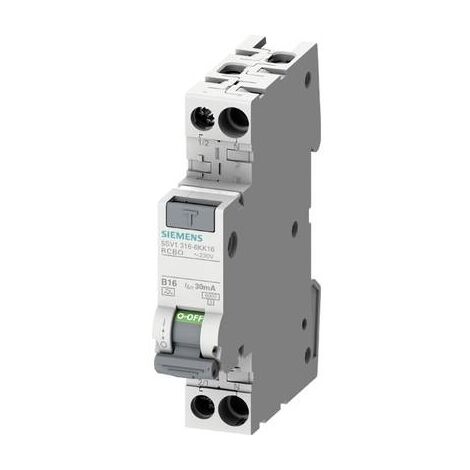SIEMENS FI/LS KOMPAKT 6KA TYP A 30MA C16 5SV13167KK16 (1/6)