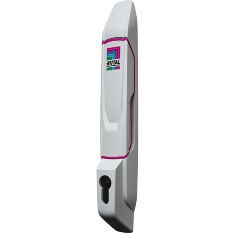 RITTAL VX 8618.250 POIGNÉE CONFORT POUR SERRURE DEMI CYLINDRE GRIS CLAIR (RAL 7035) 1 PC(S) 8618250 (1/4)