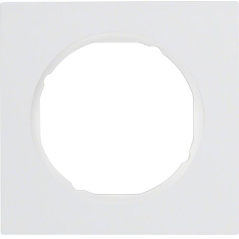 HAGER R.3 CADRE R3 1 POSTE BLANC POLAIRE BRILLANT (1/2)