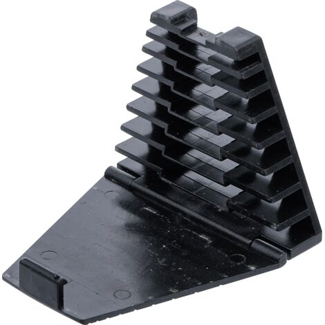 BGS 1177 Support Mural De Rangement Pour Clés Mixtes Et Polygonales – 15 Emplacements – Plastique Robuste Noir