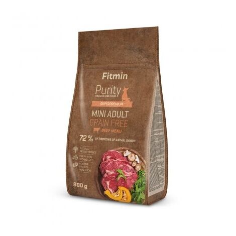 FITMIN PURITY GF ADULT MINI BEEF 800 G ADULTE BœUF (8595237016068) (1/4)