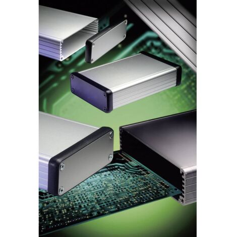 Boîtier profilé Hammond Electronics 1455N1602 aluminium aluminium 160 x 103 x 53 1 pc(s)