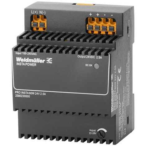 Weidmüller 2580230000 Alimentation à découpage 24 V/DC 2.5 A 60 W Contenu 1 pc(s) Q761972 (1/3)