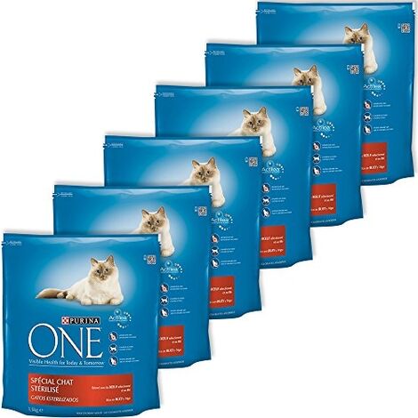 Purina One Chat Croquettes Special Chat Adulte Sterilise Boeuf Ble 1 5 Kg Lot De