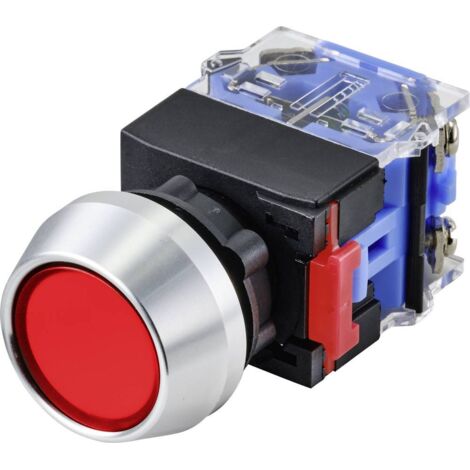 TRU COMPONENTS TC-9428084 LAS0-L-11/R BOUTON POUSSOIR À PRESSION 250 V 5 A 1 X OFF/(ON) À RAPPEL IP40 1 PC(S) (1/3)