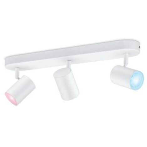 WiZ Spots LED connecté Wi-Fi IMAGEO blanc 3x5W, 2700-6500K, Nuances de Blanc, fonctionne avec Alexa, Google Assistant et Apple HomeKit (1/5)
