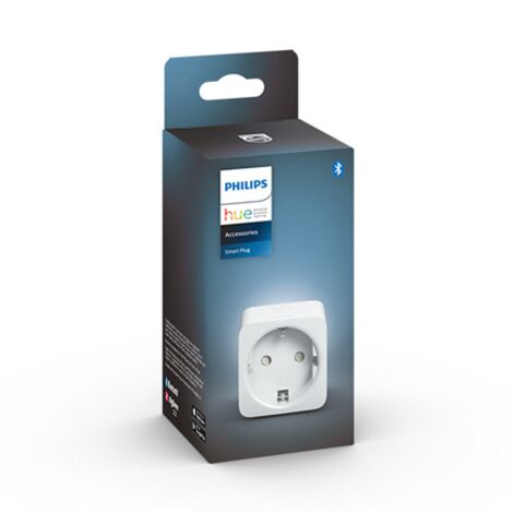 Philips Hue – Prise intelligente connectée Bluetooth – Commande vocale – Compatible Hue Bridge – Dimensions 8,4 x 5,1 x 5,1 cm – IP20