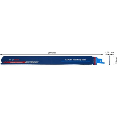 Lame de scie sabre Expert S 1255 CHC Pack a 1 unités Bosch