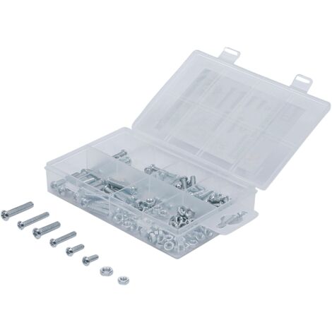 POWER MAN ÉCROUS ET BOULONS ASSORTIMENT, M4 + M5 MÉTRIQUE - 125 PIÈCES 8134 (1/3)
