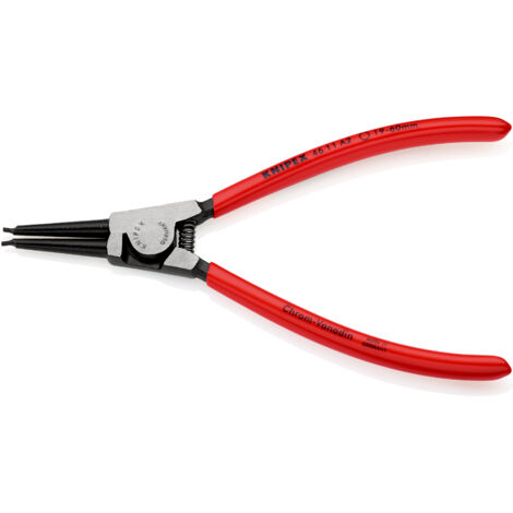 KNIPEX 46 11 A2 Pince pour circlips pour circlips extérieurs d'arbre gainées en plastique atramentisée noire 180 mm