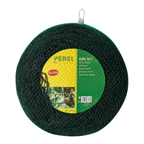 Perel – Filet anti-oiseaux 4 x 10 m en polyester – Maillage 2 cm² – Protection arbres fruitiers et plantes – Installation facile