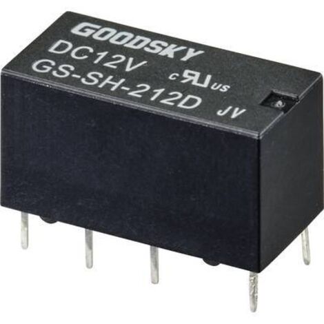 GOODSKY GS-SH-212D RELAIS POUR CIRCUITS IMPRIMÉS 12 V/DC 2 A 2 INVERSEURS (RT) 1 PC(S) TUBE 2347594 (1/3)