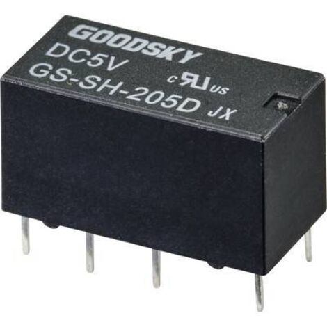 GOODSKY GS-SH-205D RELAIS POUR CIRCUITS IMPRIMÉS 5 V/DC 2 A 2 INVERSEURS (RT) 1 PC(S) TUBE 2347593 (1/3)