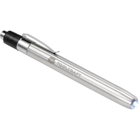 TOOLCRAFT TO-7429866 LAMPE STYLO À PILE(S) ARGENT (1/5)