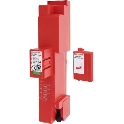 DISJONCTEUR DE FLASH DE SURTENSION COMBINÉ POUR RAIL DE COLLECTE DEHNSHIELD, IMMEUBLE SANS PROTECTION CONTRE LES FOUDRE EXTERN (1/2)