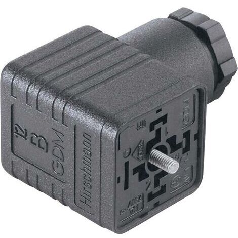 CONNECTEUR RECTANGULAIRE SÉRIE GDM HIRSCHMANN GDM 2009 J 935-980-008-1 NOIR PÔLE:2 + PE 1 PC(S) (1/5)