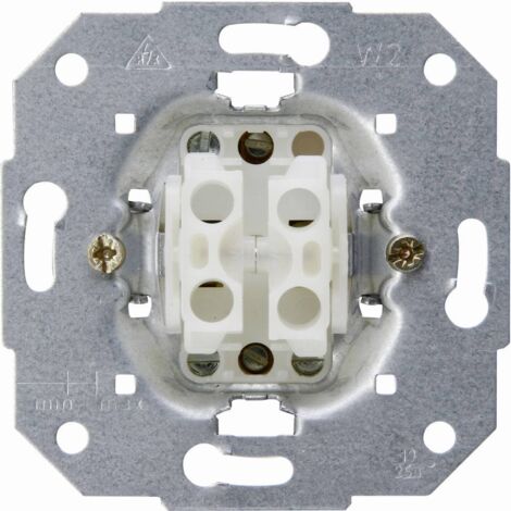 KOPP 1 PIÈCE EINSATZ WECHSELSCHALTER HK05, HK 07 ALUMINIUM 503300007 (1/2)