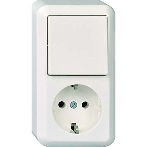 ELSO Raccordement, Apparent, Borne à Vis, Design Rétro, Blanc | ELSO