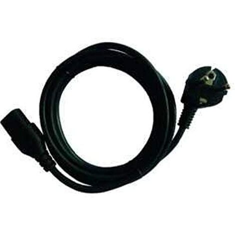 Rallonge Alimentation PC 1 M - Câble IEC C13/C14 - 250V 10A - Noir - Pour Onduleur, Appareils Froid