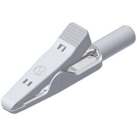 PINCE CROCODILE SKS HIRSCHMANN MA 1 ENFICHABLE 2 MM CAT I BLANC 930317807 (1/3)