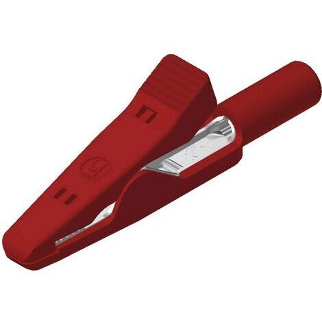 PINCE CROCODILE SKS HIRSCHMANN MA 1 S ENFICHABLE 2 MM CAT I ROUGE 973584101 (1/5)