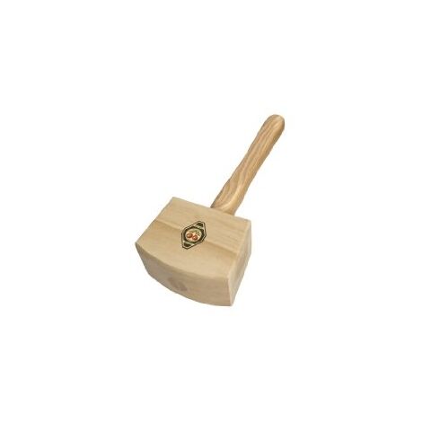 Maillet de charpentier 105 mm – Conforme à la norme DIN 746 – Tête et manche encollés et calés – Pour bois dur – Kirschen (1/2)