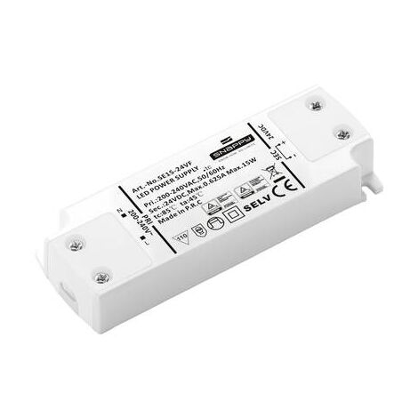 TRANSFORMATEUR POUR LED, DRIVER DE LED DEHNER ELEKTRONIK SE 15-24VF (24VDC) À TENSION CONSTANTE 15 W 0.625 A 24 V/DC HOMOLOGUÉ P (1/2)