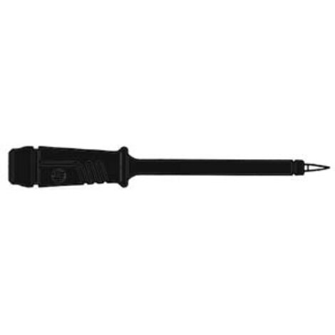 POINTE DE TOUCHE À DOUILLE ISOLANTE FLEXIBLE 4MM EN ACIER INOX - NOIR (PRÜF 2) HIRSCHMANN HM5400 (1/3)
