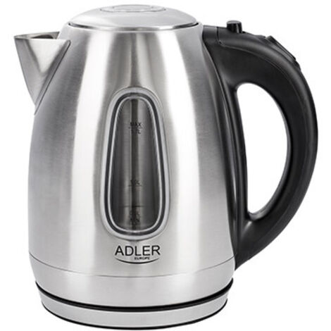 ADLER AD 1223 AD1223 BOUILLOIRE ÉLECTRIQUE, 2000 W, 1.7 LITERS, ARGENT/NOIR (1/5)