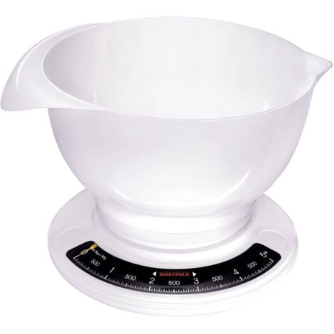 Balance de cuisine mécanique Culina Pro – Capacité 5 kg – Cadran facile à lire – Plateau spacieux 26,5 x 26,5 cm – Soehnle