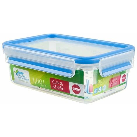 EMSA 508540 boîte hermétique alimentaire Rectangulaire 1 L Transparent 6 pièce(s) (1/5)