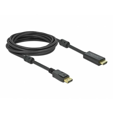 DeLOCK Delock Aktives DisplayPort 1.2 zu HDMI Kabel 4K 60 Hz 5 m - Cable - Digital/Display/Video (85958) (1/3)