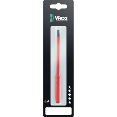 WERA KK 64 I POUR ÉLECTRICIEN, POUR LÉLECTRONIQUE ET LA MÉCANIQUE DE PRÉCISION, VDE, POUR LATELIER 6 PANS INTÉRIEURS LAME INTERC (1/5)