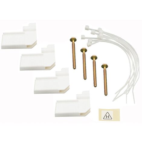 LEGRAND LEG01490 ENSEMBLE DE FIXATION COFFRET ENCASTRÉ 4 GRIFFES/COLLIERS ATTACHE-CÂBLES (1/4)