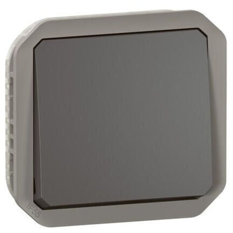 VA-ET-VIENT ÉTANCHE COMPOSABLE PLEXO LEGRAND 10AX 250V - ANTHRACITE 069801L (1/10)