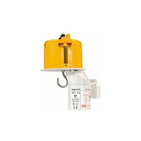 Legrand – Boitier de protection pour prise électrique 89334 – Kit point de centre avec douille et fiche DCL – Diamètre 67 mm, profondeur 50 mm (1/4)