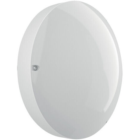 Hublot d'extérieur E27 1x42W – Corps en polypropylène blanc – Diffuseur en polycarbonate opale – IP54 – 73000