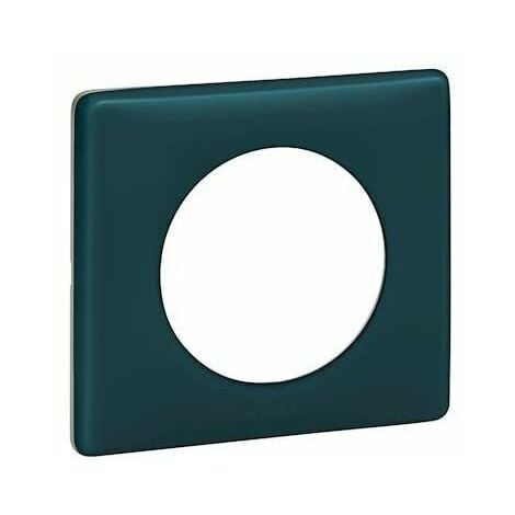 PLAQUE CÉLIANE POUDRÉ 1 POSTE - FINITION BLEU VERT LEGRAND LEG066771