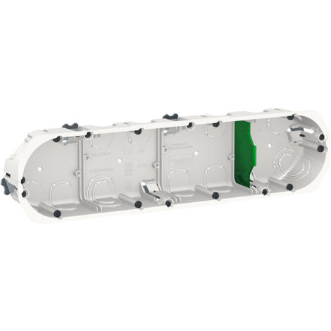 BOÎTE DENCASTREMENT DIAMÈTRE 67 MM PROFONDEUR 40 MM 4 POSTES ENTRAXE 71 MM MULTIFIX SCHNEIDER SCHNEIDER ELECTRIC SCHIMT35944 (1/5)