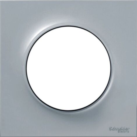 Plaque de finition 1 poste Odace Styl - gris Pantone 3C - Schneider Electric - S520702A1