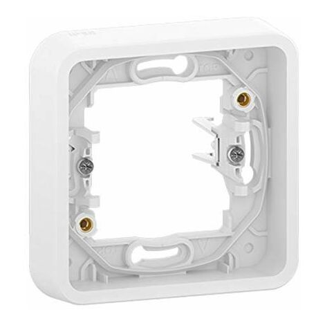 SCHNEIDER ELECTRIC MUR39108  CADRE 1 POSTE AVEC GRIFFES BLANC
