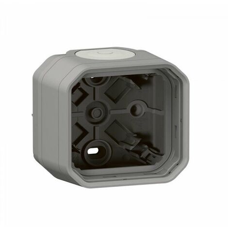Support pour montage en saillie - 1 poste - Composable - IP55 - Gris - 069651L - Plexo - Legrand