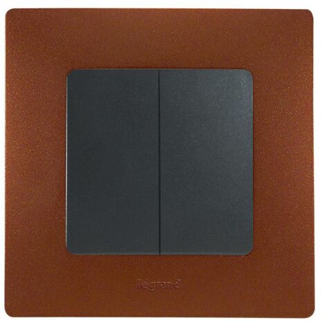 Legrand – Plaque finition Niloé 1 poste – Couleur cacao – Dimensions 86x86mm – Fixation murale – Usage intérieur