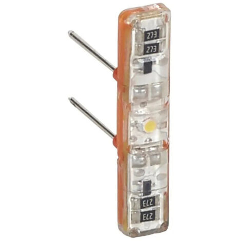 Legrand – Voyant témoin 230V pour interrupteur et prise – Indicateur d'état LED – Fixation frontale – 67685
