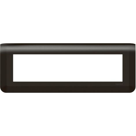 Plaque de finition horizontale Mosaic pour 8 modules noir mat LEGRAND 079058L