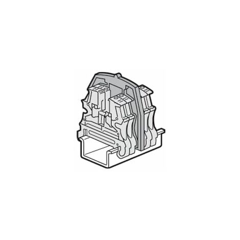Legrand 37560 - Cloison séparat et isol - bloc jonc Viking 3 vis - 1entrée/1sortie/pas 5,6,8,10 (1/2)