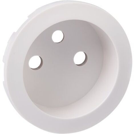 Plaque Legrand Céliane blanche 2 postes – Thermoplastique sans halogène – Compatible avec prises 2P+T – Dimensions 53mm x 53mm (1/7)