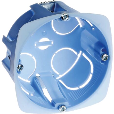 Eur Ohm – Boîte d'encastrement pour cloison sèche 1 poste – Profondeur 30mm – Entraxe 71mm – Fixation facile – EUR52040