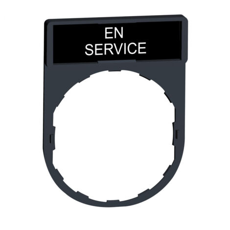 HARMONY PORTE ÉTIQUETTE 30 X 40 MM STANDARD - Ø22 - AVEC ÉTIQUETTE EN SERVICE SCHNEIDER ELECTRIC SCHZBY2111 (1/4)