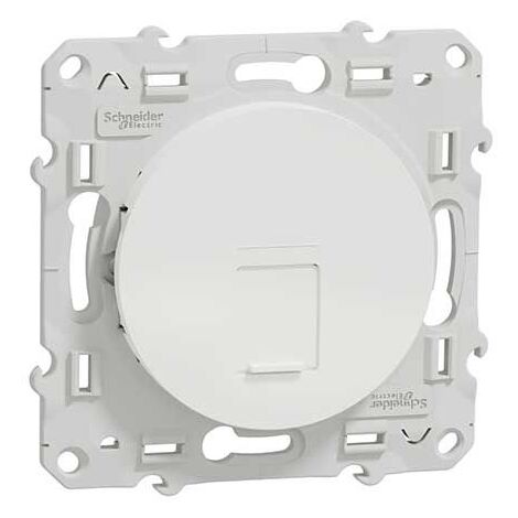 SCHNEIDER ODACE PRISE RJ45 CATÉGORIE 6A STP BLANC - S520477